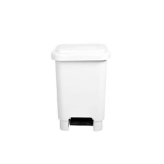 Lixeira 25l Com Pedal Branca Plasvale