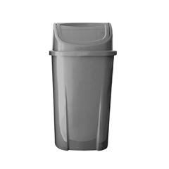 Lixeira Basculante 60l Cinza Larplast