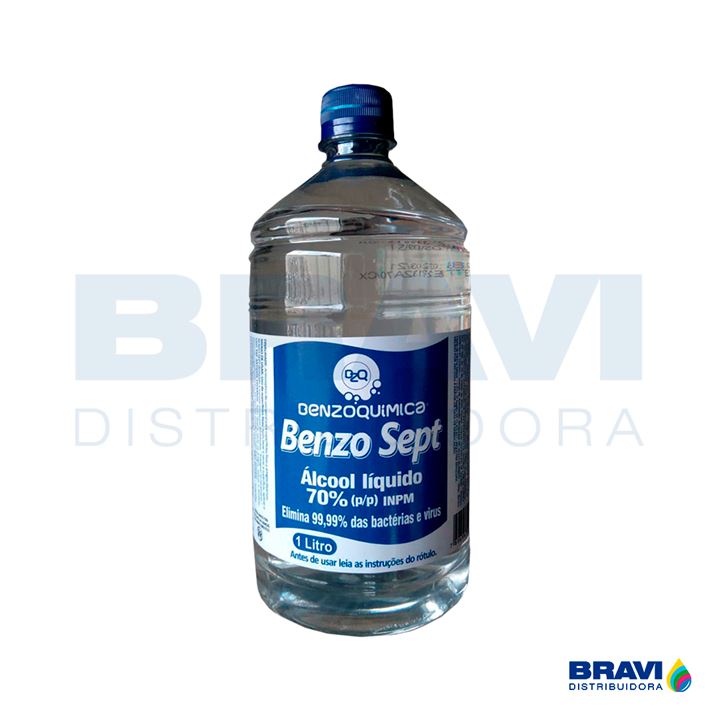 Álcool Etílico 70 Benzoquimica 1Litro