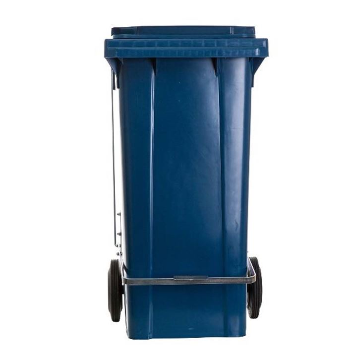 Contentor Com Pedal e Roda 120 litros Azul Lar Plastico 