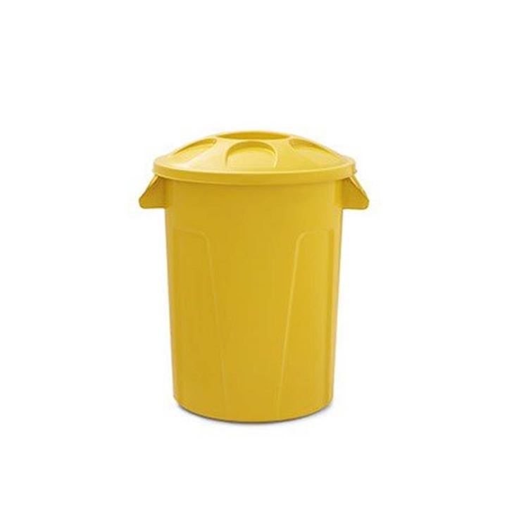 Cesto De Lixo l 60 Litros Amarelo Lar Plasticos 