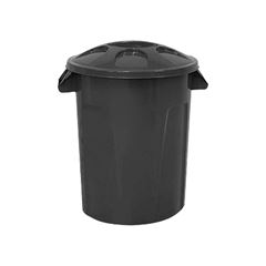 Cesto De Lixo 100 Litros Preto Lar Plasticos