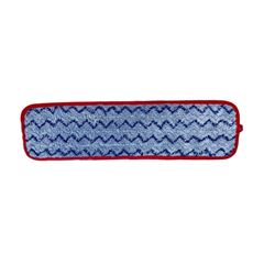 Mop Microfibra Úmido 49Cm Velcro Alta Durabilidade Azul E Borda Vermelha Kunber 