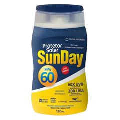 Protetor Solar FPS60 1/3 Uva 120ML Sunday Nutriex