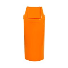 Cesto De Lixo 23L Tampa Basculante Laranja 
