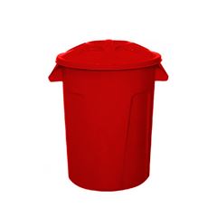 Cesto De Lixo 100L Vermelho  Lplast