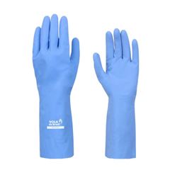 Luva De Látex Multiuso M Azul Slim Volk