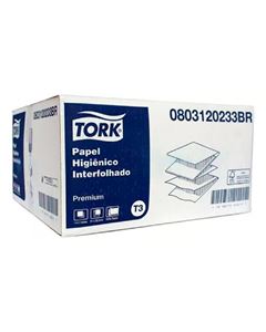 Papel Higiênico Interfolhado 12x620  Folha Dupla Premium Tork