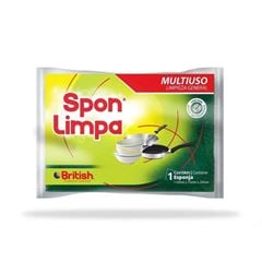 Esponja Dupla Face Unidade Branca /Amarela