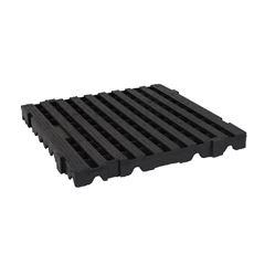 Estrado Plástico Cinza 500X500X50mm Com Capacidade 20 Ton/m2 Lar Plásticos