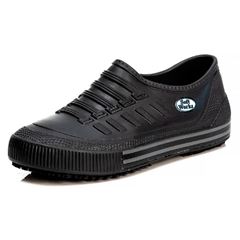 Sapatênis Works Antiderrapante Bb81 Preto2 Com Friso Cinza N42