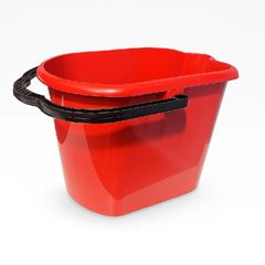 Balde Plástico 15L Vermelho Tonk