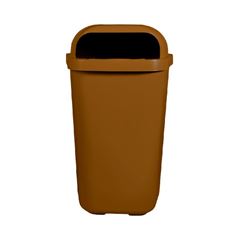Lixeira Com Abertura Frontal Seletica 50L Marrom