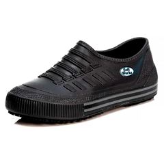 Sapatênis Works Antiderrapante Bb81 Preto2 Com Friso Cinza N44