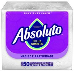 X-PRO Guardanapo Absolute  Folha Simples 22cm X 20cm