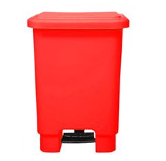 Lixeira 25 L C Pedal Vermelho Plast