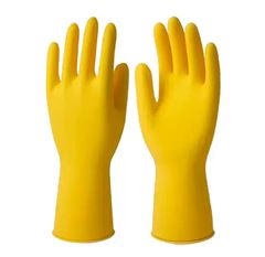 Luva De Latex Multiuso Tamanho G Amarelo Inoven