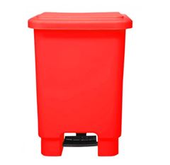 Lixeira Basculante 1000 Litros Vermelho Lar Plásticos