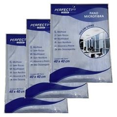 Pano Microfibra 40x40Cm Azul Perfect