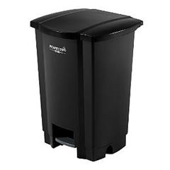 Lixeira 50 Litros Com Pedal Preta Perfect