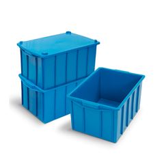 Caixa Organizadora Plástica Azul