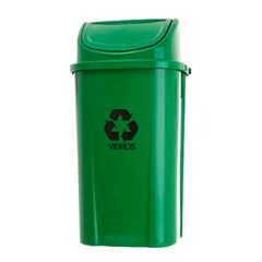 Lixeira Basculante 60l Verde Larplast